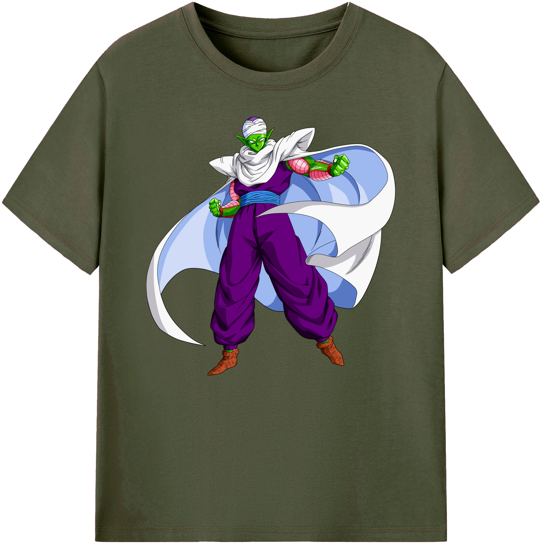 （画像用） ドラゴンボール ピッコロ DRAGON BALL Piccolo 綿100％ メンズ半袖Tシャツ｜肌触りやわらか＆通気性